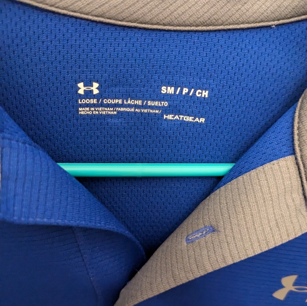 Under Armour Men's Polo shirt size small, blue